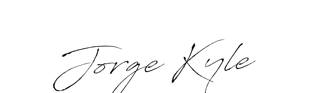 Design your own signature with our free online signature maker. With this signature software, you can create a handwritten (Antro_Vectra) signature for name Jorge Kyle. Jorge Kyle signature style 6 images and pictures png