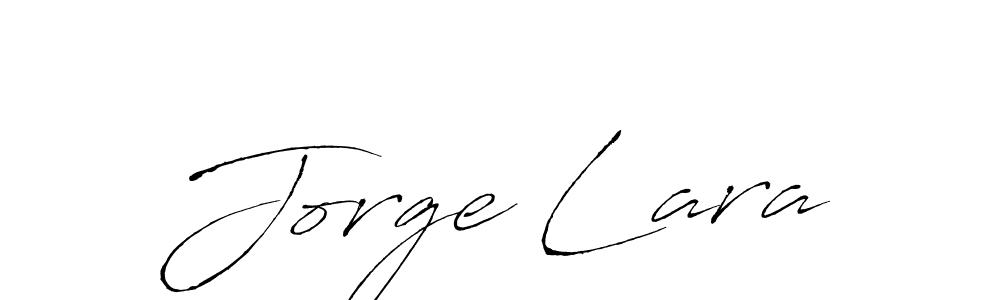 Make a beautiful signature design for name Jorge Lara. With this signature (Antro_Vectra) style, you can create a handwritten signature for free. Jorge Lara signature style 6 images and pictures png