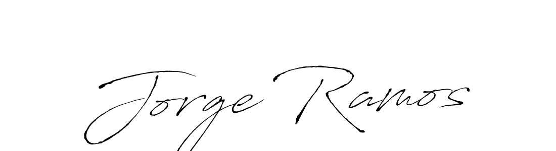 Design your own signature with our free online signature maker. With this signature software, you can create a handwritten (Antro_Vectra) signature for name Jorge Ramos. Jorge Ramos signature style 6 images and pictures png