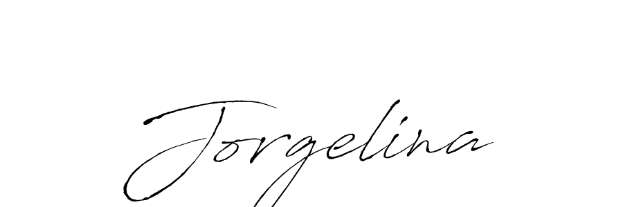 Make a beautiful signature design for name Jorgelina. With this signature (Antro_Vectra) style, you can create a handwritten signature for free. Jorgelina signature style 6 images and pictures png