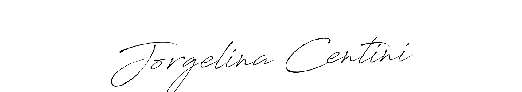 How to make Jorgelina Centini name signature. Use Antro_Vectra style for creating short signs online. This is the latest handwritten sign. Jorgelina Centini signature style 6 images and pictures png