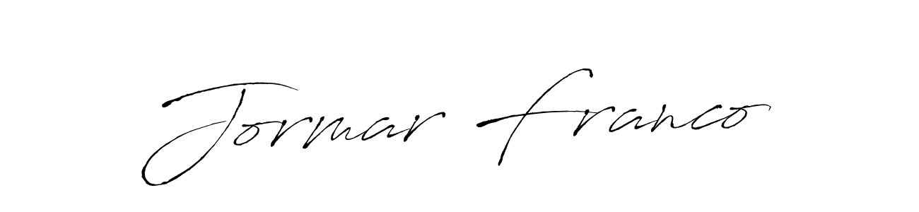 Antro_Vectra is a professional signature style that is perfect for those who want to add a touch of class to their signature. It is also a great choice for those who want to make their signature more unique. Get Jormar Franco name to fancy signature for free. Jormar Franco signature style 6 images and pictures png