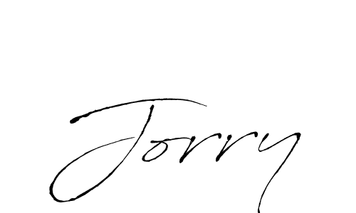 Jorry stylish signature style. Best Handwritten Sign (Antro_Vectra) for my name. Handwritten Signature Collection Ideas for my name Jorry. Jorry signature style 6 images and pictures png