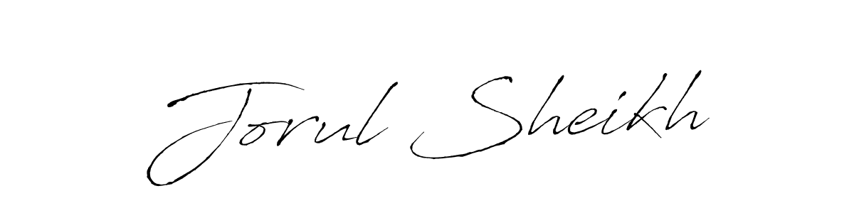 The best way (Antro_Vectra) to make a short signature is to pick only two or three words in your name. The name Jorul Sheikh include a total of six letters. For converting this name. Jorul Sheikh signature style 6 images and pictures png