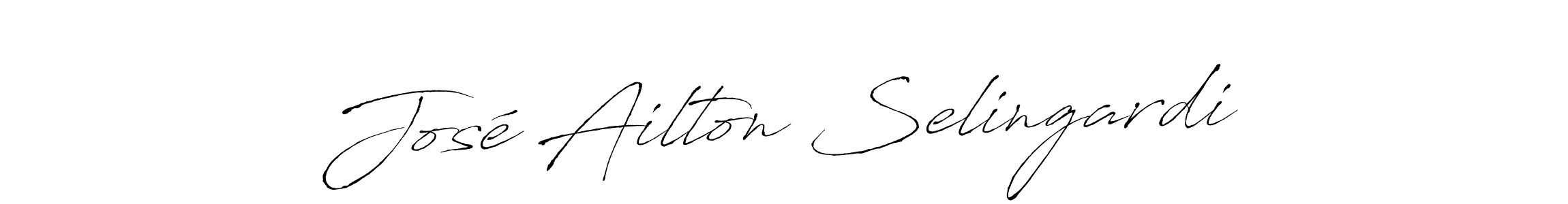 The best way (Antro_Vectra) to make a short signature is to pick only two or three words in your name. The name José Ailton Selingardi include a total of six letters. For converting this name. José Ailton Selingardi signature style 6 images and pictures png