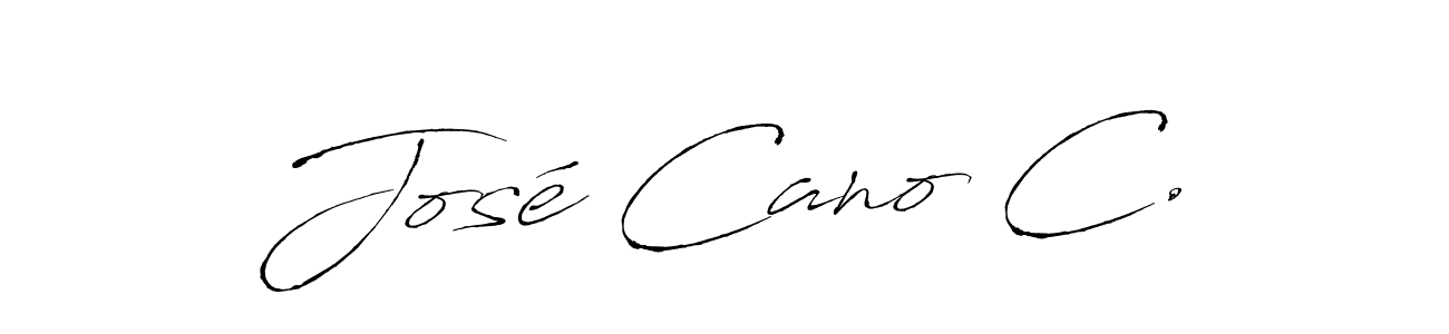 You should practise on your own different ways (Antro_Vectra) to write your name (José Cano C.) in signature. don't let someone else do it for you. José Cano C. signature style 6 images and pictures png