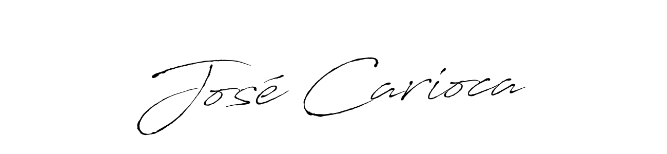 Create a beautiful signature design for name José Carioca. With this signature (Antro_Vectra) fonts, you can make a handwritten signature for free. José Carioca signature style 6 images and pictures png