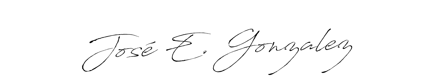 It looks lik you need a new signature style for name José E. Gonzalez. Design unique handwritten (Antro_Vectra) signature with our free signature maker in just a few clicks. José E. Gonzalez signature style 6 images and pictures png