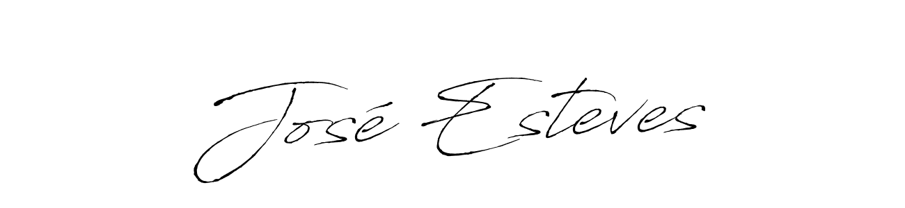 Create a beautiful signature design for name José Esteves. With this signature (Antro_Vectra) fonts, you can make a handwritten signature for free. José Esteves signature style 6 images and pictures png