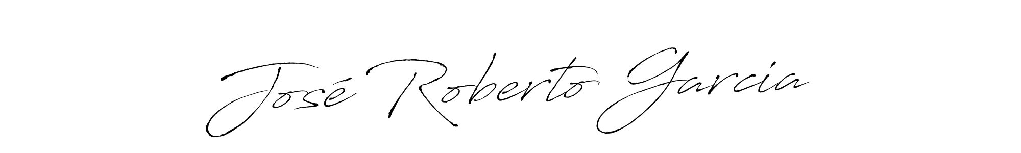 How to make José Roberto Garcia name signature. Use Antro_Vectra style for creating short signs online. This is the latest handwritten sign. José Roberto Garcia signature style 6 images and pictures png