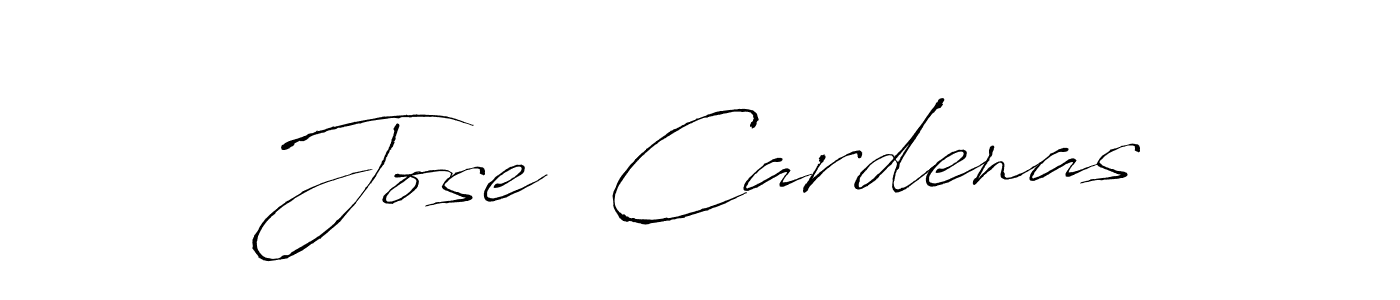 How to make Jose  Cardenas signature? Antro_Vectra is a professional autograph style. Create handwritten signature for Jose  Cardenas name. Jose  Cardenas signature style 6 images and pictures png