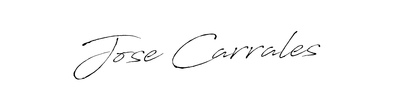 Create a beautiful signature design for name Jose Carrales. With this signature (Antro_Vectra) fonts, you can make a handwritten signature for free. Jose Carrales signature style 6 images and pictures png