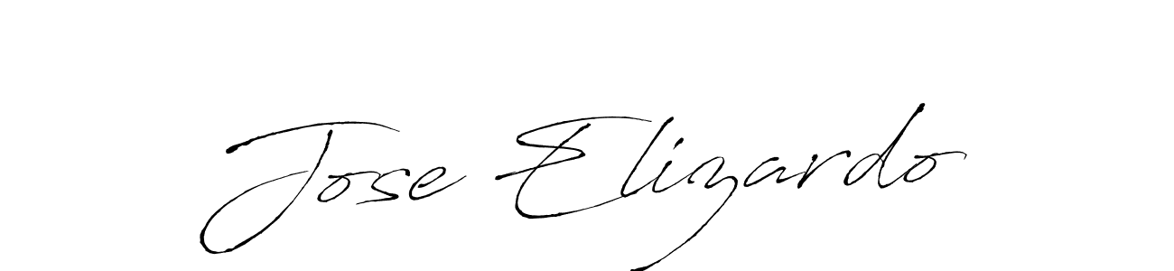 Use a signature maker to create a handwritten signature online. With this signature software, you can design (Antro_Vectra) your own signature for name Jose Elizardo. Jose Elizardo signature style 6 images and pictures png