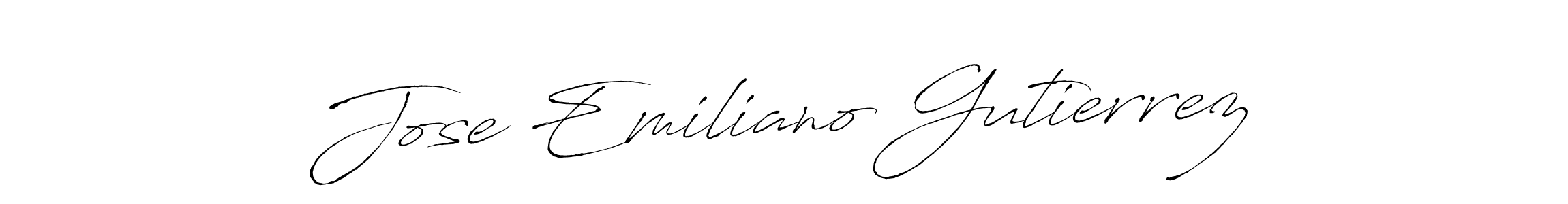How to make Jose Emiliano Gutierrez signature? Antro_Vectra is a professional autograph style. Create handwritten signature for Jose Emiliano Gutierrez name. Jose Emiliano Gutierrez signature style 6 images and pictures png
