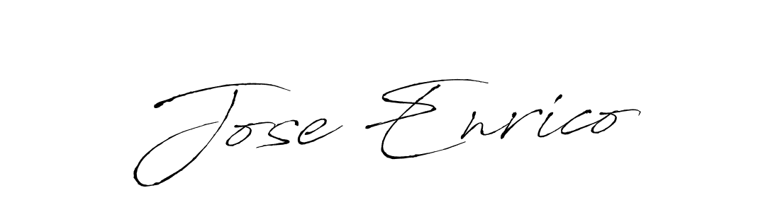 Jose Enrico stylish signature style. Best Handwritten Sign (Antro_Vectra) for my name. Handwritten Signature Collection Ideas for my name Jose Enrico. Jose Enrico signature style 6 images and pictures png