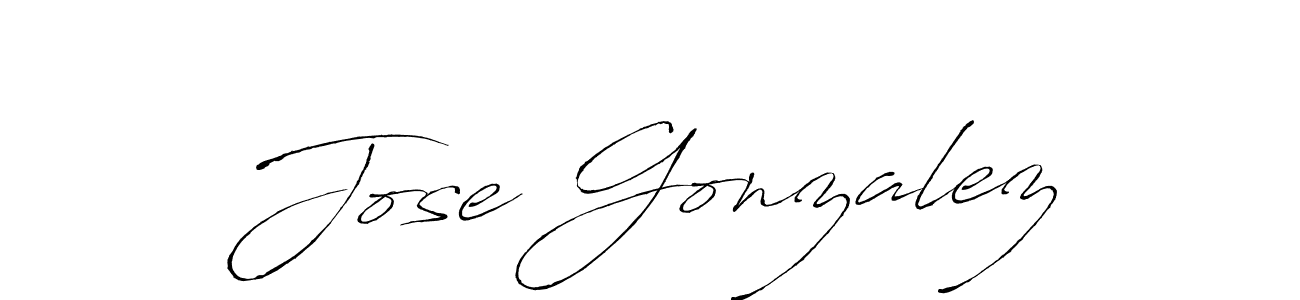 Create a beautiful signature design for name Jose Gonzalez. With this signature (Antro_Vectra) fonts, you can make a handwritten signature for free. Jose Gonzalez signature style 6 images and pictures png