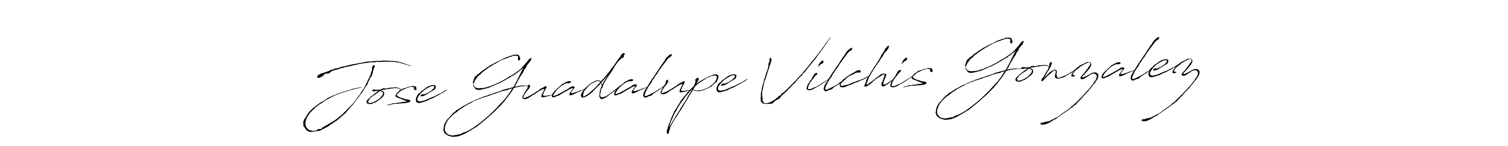 Jose Guadalupe Vilchis Gonzalez stylish signature style. Best Handwritten Sign (Antro_Vectra) for my name. Handwritten Signature Collection Ideas for my name Jose Guadalupe Vilchis Gonzalez. Jose Guadalupe Vilchis Gonzalez signature style 6 images and pictures png