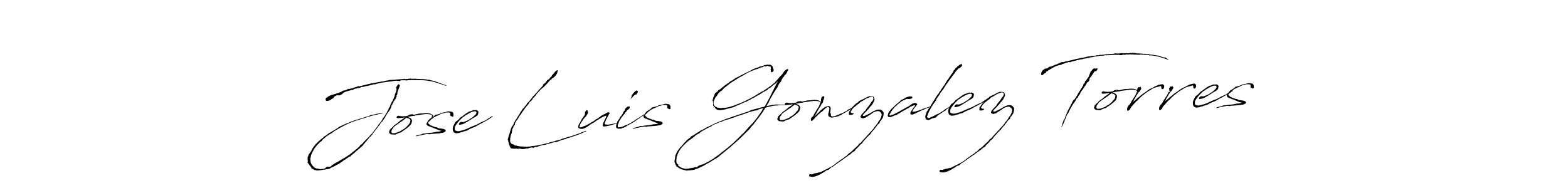 It looks lik you need a new signature style for name Jose Luis Gonzalez Torres. Design unique handwritten (Antro_Vectra) signature with our free signature maker in just a few clicks. Jose Luis Gonzalez Torres signature style 6 images and pictures png