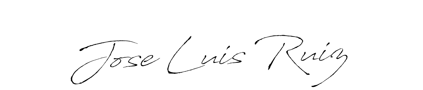 Jose Luis Ruiz stylish signature style. Best Handwritten Sign (Antro_Vectra) for my name. Handwritten Signature Collection Ideas for my name Jose Luis Ruiz. Jose Luis Ruiz signature style 6 images and pictures png