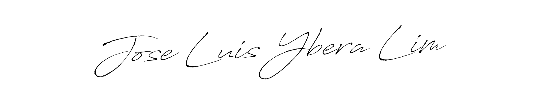 Jose Luis Ybera Lim stylish signature style. Best Handwritten Sign (Antro_Vectra) for my name. Handwritten Signature Collection Ideas for my name Jose Luis Ybera Lim. Jose Luis Ybera Lim signature style 6 images and pictures png
