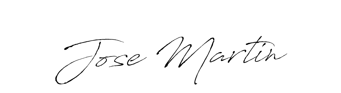 Design your own signature with our free online signature maker. With this signature software, you can create a handwritten (Antro_Vectra) signature for name Jose Martin. Jose Martin signature style 6 images and pictures png