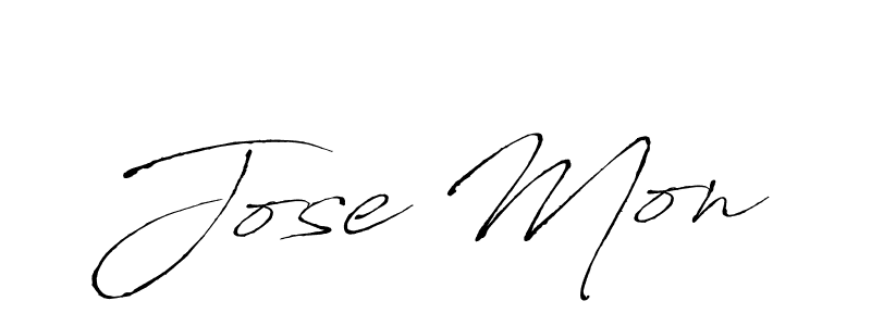 Make a beautiful signature design for name Jose Mon. With this signature (Antro_Vectra) style, you can create a handwritten signature for free. Jose Mon signature style 6 images and pictures png