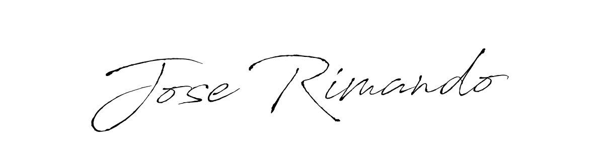 Design your own signature with our free online signature maker. With this signature software, you can create a handwritten (Antro_Vectra) signature for name Jose Rimando. Jose Rimando signature style 6 images and pictures png