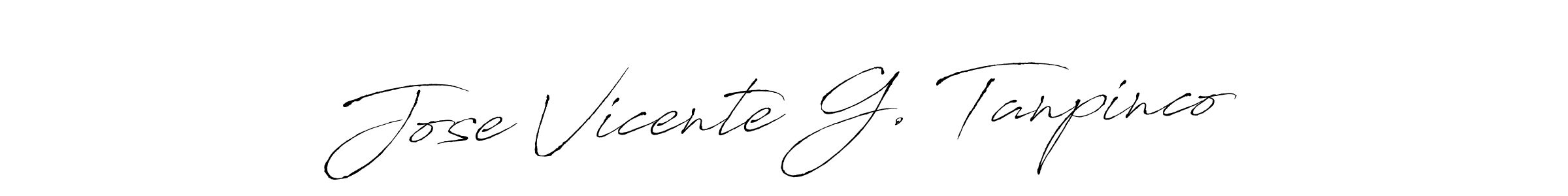 Also You can easily find your signature by using the search form. We will create Jose Vicente G. Tanpinco name handwritten signature images for you free of cost using Antro_Vectra sign style. Jose Vicente G. Tanpinco signature style 6 images and pictures png