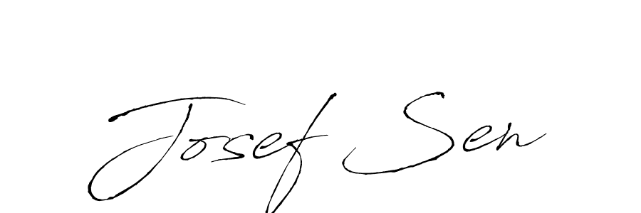 Create a beautiful signature design for name Josef Sen. With this signature (Antro_Vectra) fonts, you can make a handwritten signature for free. Josef Sen signature style 6 images and pictures png