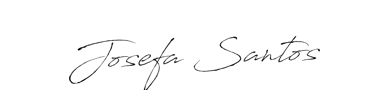 Josefa Santos stylish signature style. Best Handwritten Sign (Antro_Vectra) for my name. Handwritten Signature Collection Ideas for my name Josefa Santos. Josefa Santos signature style 6 images and pictures png