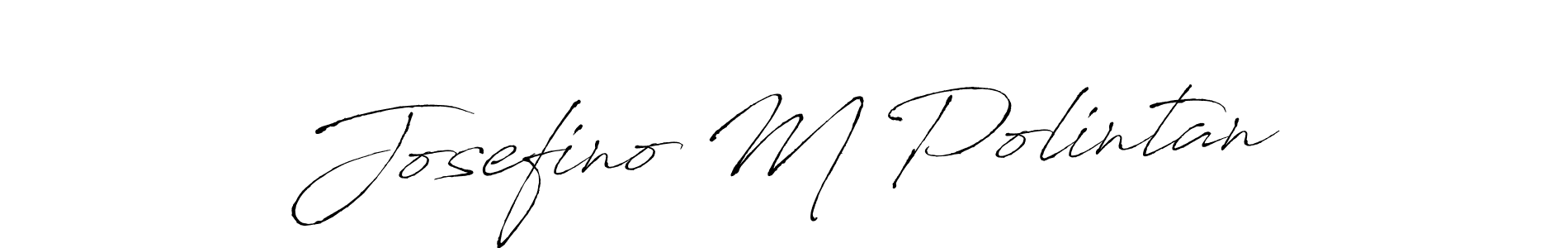 The best way (Antro_Vectra) to make a short signature is to pick only two or three words in your name. The name Josefino M Polintan include a total of six letters. For converting this name. Josefino M Polintan signature style 6 images and pictures png