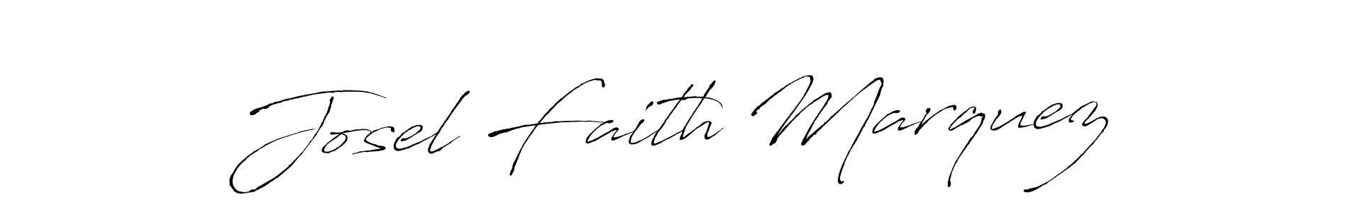 Design your own signature with our free online signature maker. With this signature software, you can create a handwritten (Antro_Vectra) signature for name Josel Faith Marquez. Josel Faith Marquez signature style 6 images and pictures png