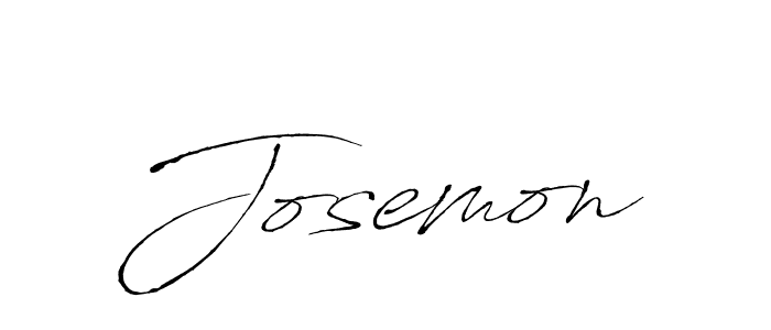 Make a beautiful signature design for name Josemon. With this signature (Antro_Vectra) style, you can create a handwritten signature for free. Josemon signature style 6 images and pictures png