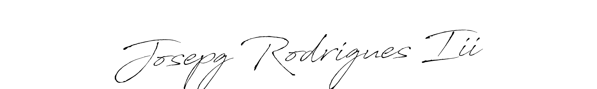 Create a beautiful signature design for name Josepg Rodrigues Iii. With this signature (Antro_Vectra) fonts, you can make a handwritten signature for free. Josepg Rodrigues Iii signature style 6 images and pictures png