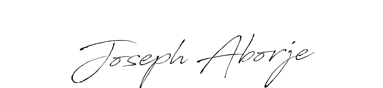 How to make Joseph Aborje name signature. Use Antro_Vectra style for creating short signs online. This is the latest handwritten sign. Joseph Aborje signature style 6 images and pictures png