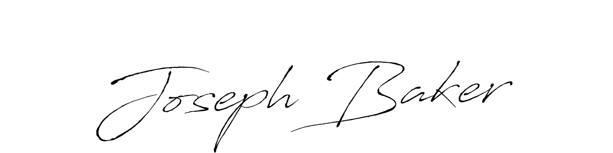 Joseph Baker stylish signature style. Best Handwritten Sign (Antro_Vectra) for my name. Handwritten Signature Collection Ideas for my name Joseph Baker. Joseph Baker signature style 6 images and pictures png