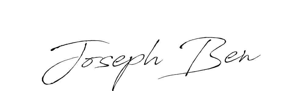 Use a signature maker to create a handwritten signature online. With this signature software, you can design (Antro_Vectra) your own signature for name Joseph Ben. Joseph Ben signature style 6 images and pictures png