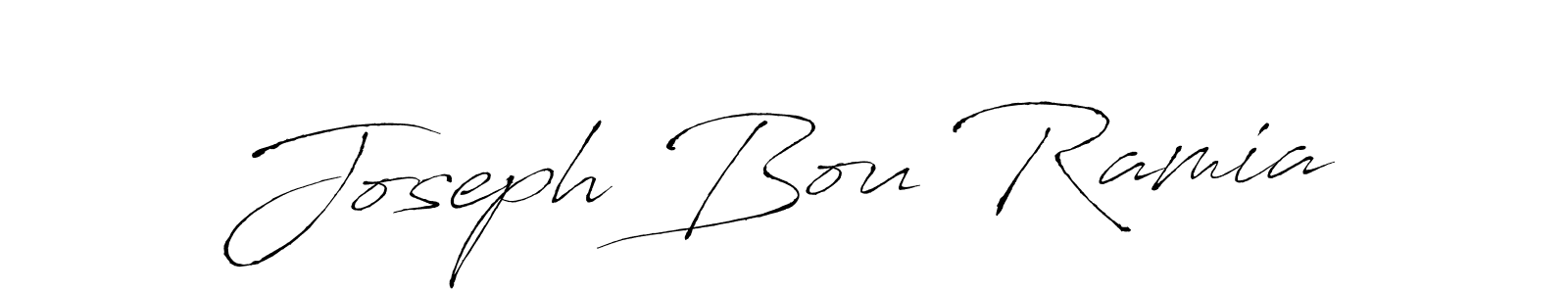 Joseph Bou Ramia stylish signature style. Best Handwritten Sign (Antro_Vectra) for my name. Handwritten Signature Collection Ideas for my name Joseph Bou Ramia. Joseph Bou Ramia signature style 6 images and pictures png