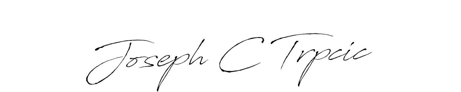Design your own signature with our free online signature maker. With this signature software, you can create a handwritten (Antro_Vectra) signature for name Joseph C Trpcic. Joseph C Trpcic signature style 6 images and pictures png