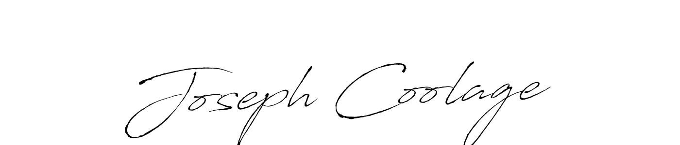 Use a signature maker to create a handwritten signature online. With this signature software, you can design (Antro_Vectra) your own signature for name Joseph Coolage. Joseph Coolage signature style 6 images and pictures png