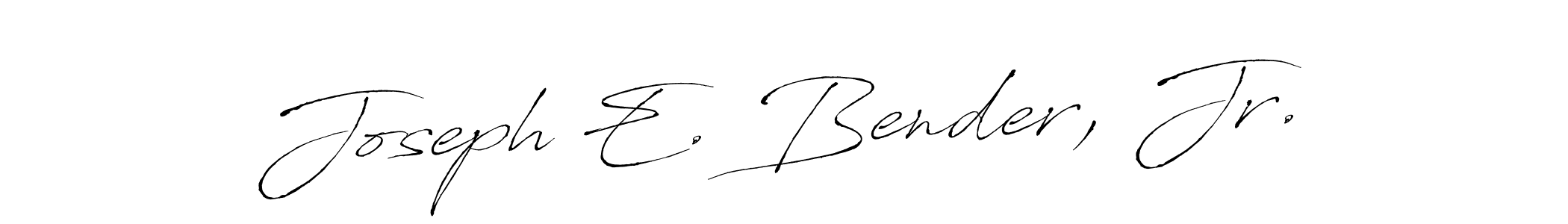 Make a beautiful signature design for name Joseph E. Bender, Jr.. With this signature (Antro_Vectra) style, you can create a handwritten signature for free. Joseph E. Bender, Jr. signature style 6 images and pictures png