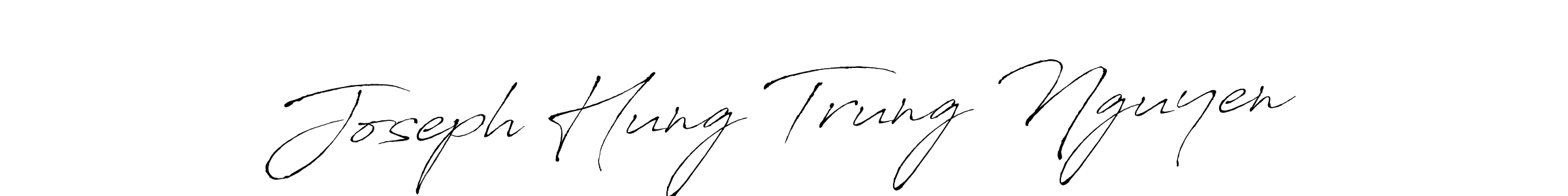 You should practise on your own different ways (Antro_Vectra) to write your name (Joseph Hung Trung Nguyen) in signature. don't let someone else do it for you. Joseph Hung Trung Nguyen signature style 6 images and pictures png