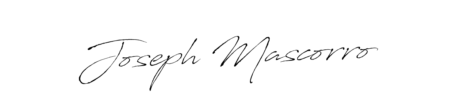 Make a beautiful signature design for name Joseph Mascorro. With this signature (Antro_Vectra) style, you can create a handwritten signature for free. Joseph Mascorro signature style 6 images and pictures png