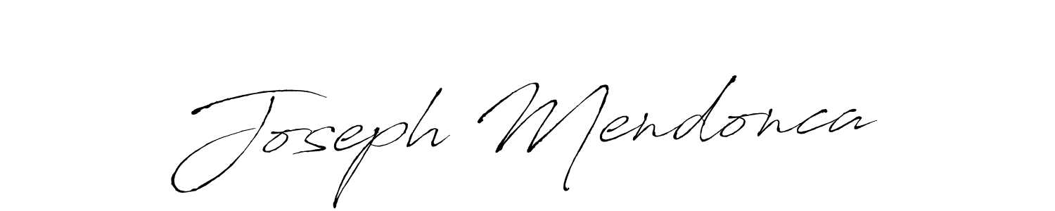 Make a beautiful signature design for name Joseph Mendonca. With this signature (Antro_Vectra) style, you can create a handwritten signature for free. Joseph Mendonca signature style 6 images and pictures png