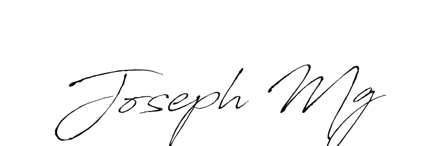 How to make Joseph Mg name signature. Use Antro_Vectra style for creating short signs online. This is the latest handwritten sign. Joseph Mg signature style 6 images and pictures png