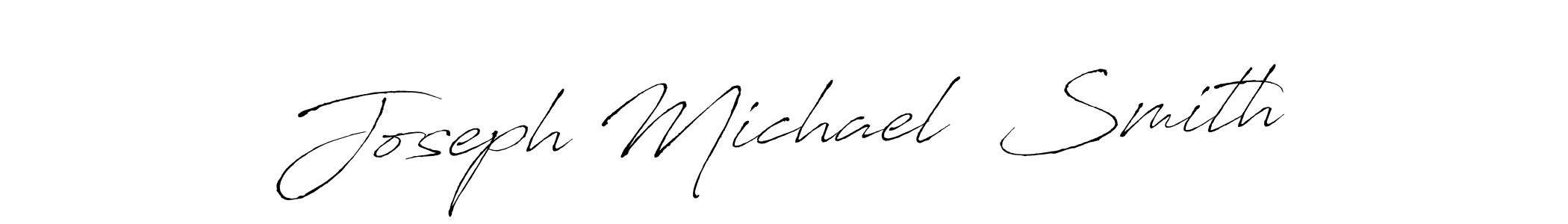 Joseph Michael  Smith stylish signature style. Best Handwritten Sign (Antro_Vectra) for my name. Handwritten Signature Collection Ideas for my name Joseph Michael  Smith. Joseph Michael  Smith signature style 6 images and pictures png