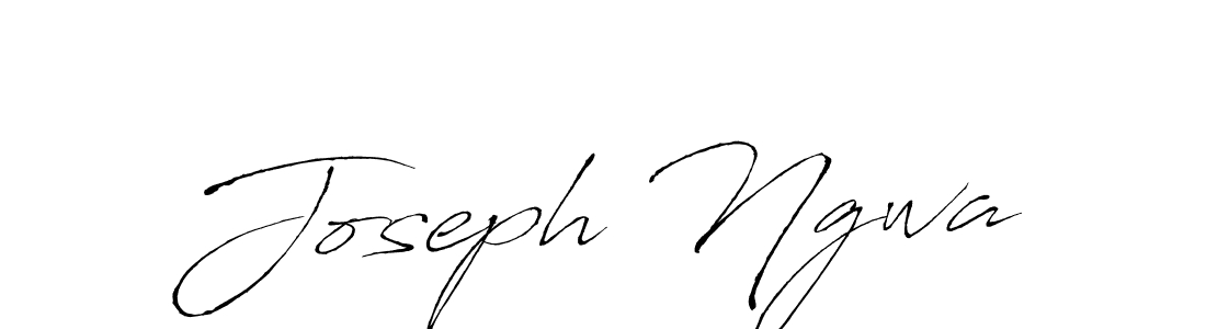 How to make Joseph Ngwa name signature. Use Antro_Vectra style for creating short signs online. This is the latest handwritten sign. Joseph Ngwa signature style 6 images and pictures png