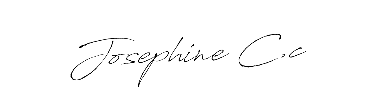 Create a beautiful signature design for name Josephine C.c. With this signature (Antro_Vectra) fonts, you can make a handwritten signature for free. Josephine C.c signature style 6 images and pictures png