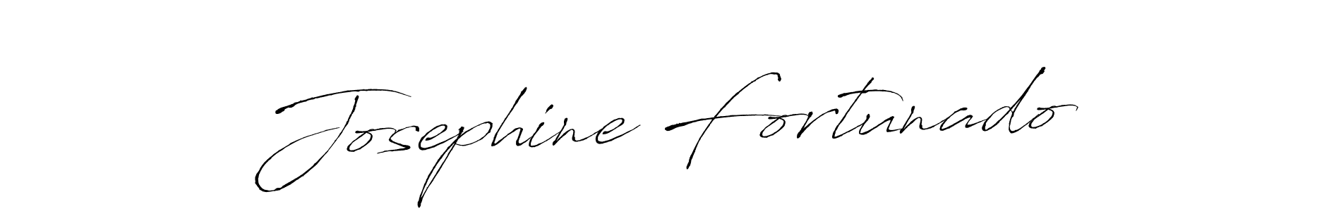 Josephine Fortunado stylish signature style. Best Handwritten Sign (Antro_Vectra) for my name. Handwritten Signature Collection Ideas for my name Josephine Fortunado. Josephine Fortunado signature style 6 images and pictures png