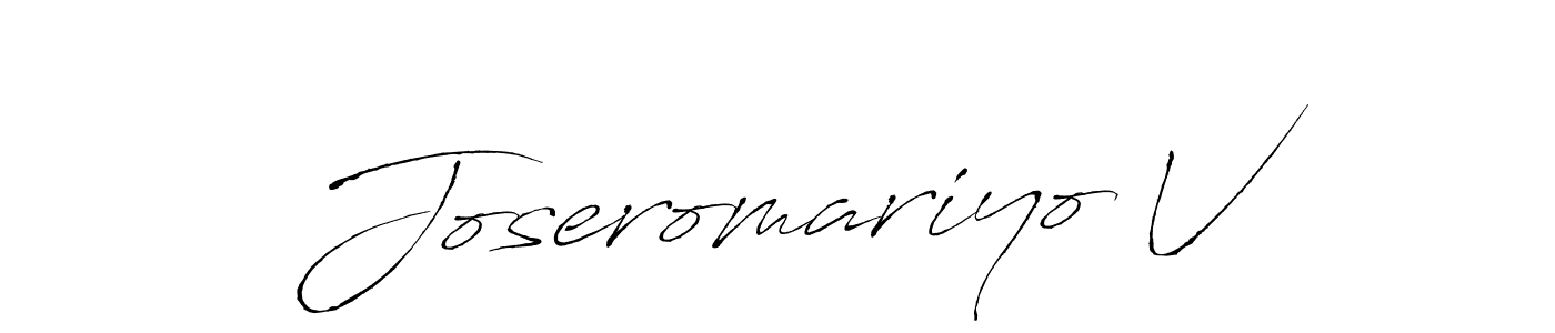 How to Draw Joseromariyo V signature style? Antro_Vectra is a latest design signature styles for name Joseromariyo V. Joseromariyo V signature style 6 images and pictures png
